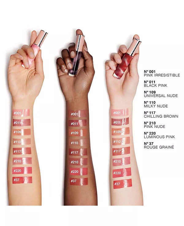 Жидкий бальзам для губ Rose Perfecto Givenchy, 220 luminous pink - sheer coral pink with shimmer — фото 3