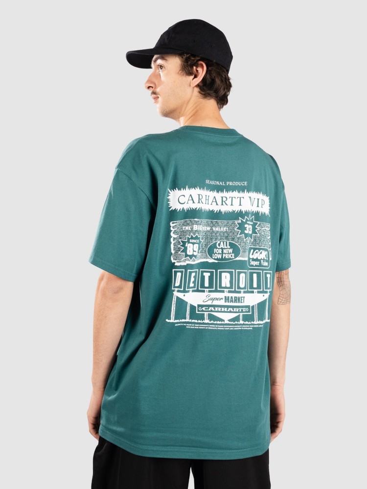 

Футболка Carhartt WIP Catalogue T-Shirt, rainforest/white, Белый, Футболка Carhartt WIP Catalogue T-Shirt, rainforest/white