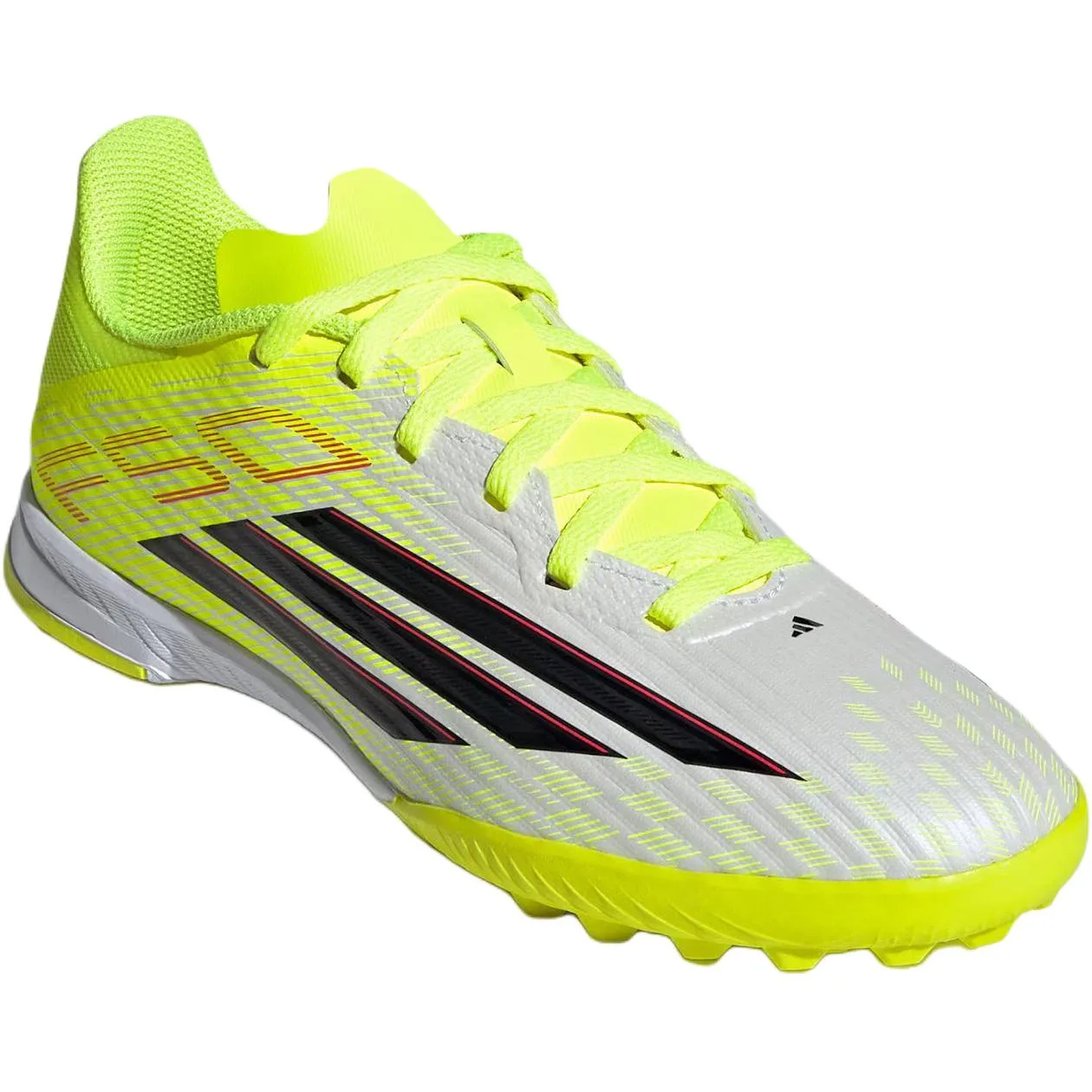 Adidas Футбольные бутсы F50 League Low top Neon Yellow Black детские — фото 4