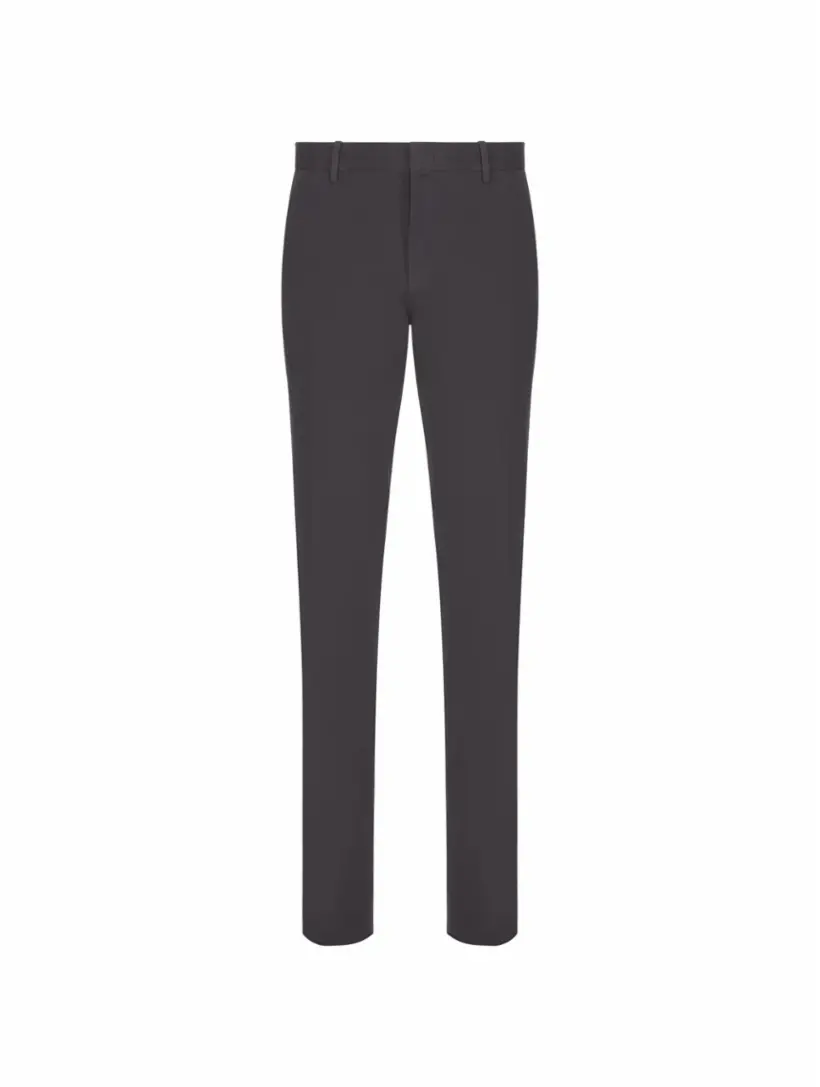 

Прямые хлопковые брюки Zegna, серый