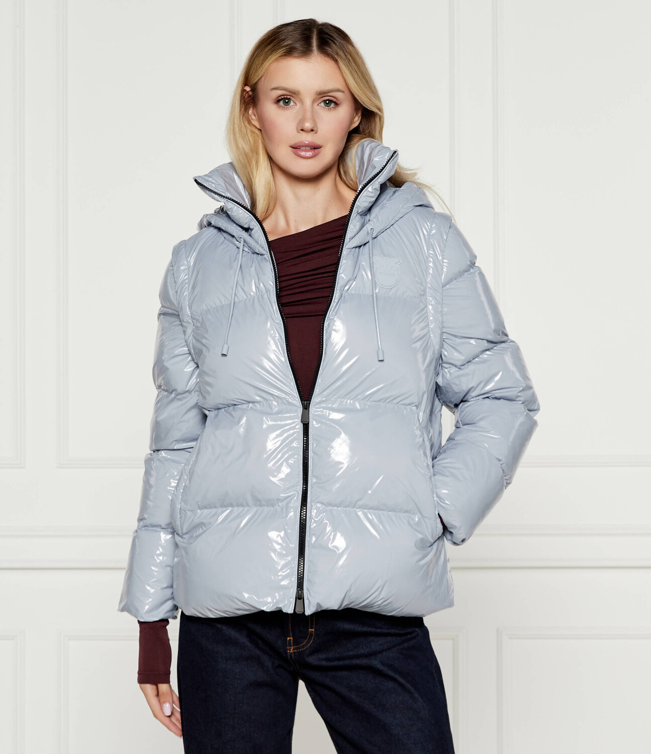 

Куртка Pinko CRYSTAL Regular Fit, небесно-голубой
