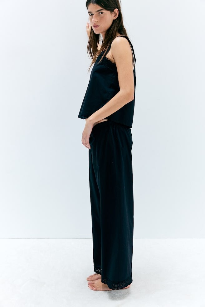 

Поплиновая пижама H&M, черный