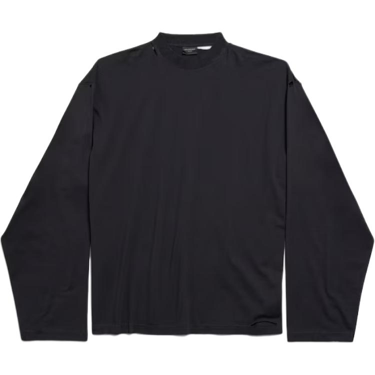 Лонгслив с логотипом Balenciaga, черный