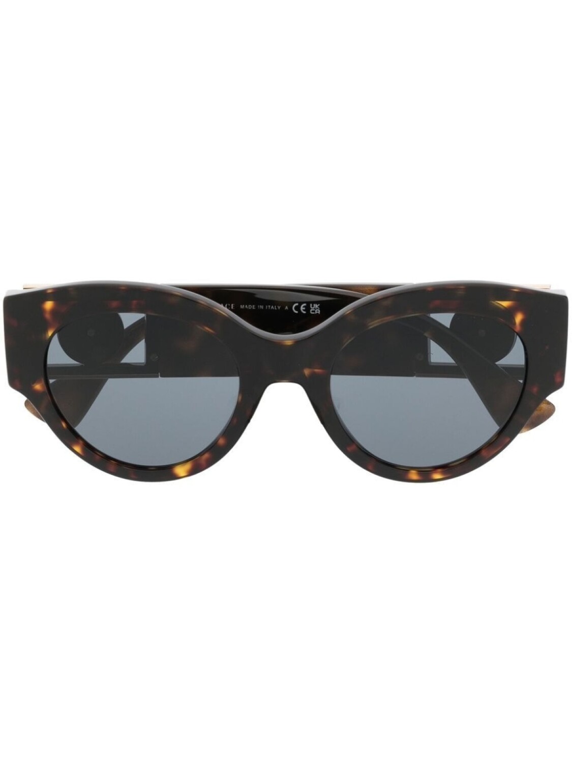 

Versace Eyewear солнцезащитные очки с декором Medusa, коричневый