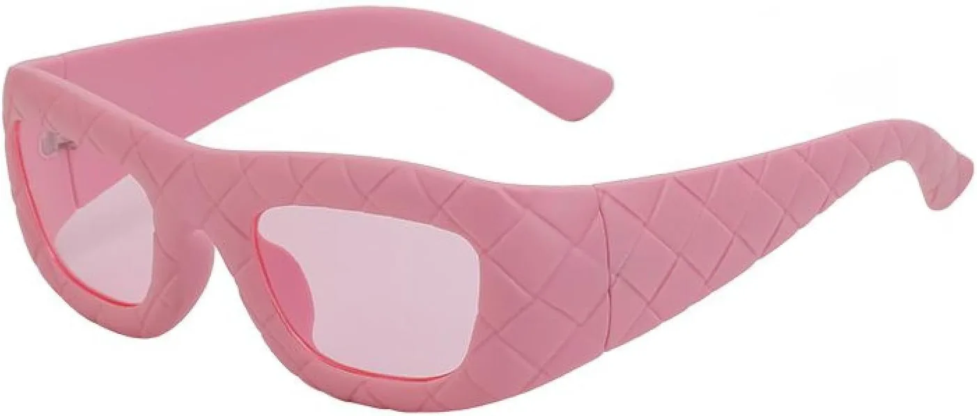 

Модные прямоугольные солнцезащитные очки с плетением Intrecciato для женщин и мужчин, роскошные, популярные винтажные очки для мужчин и женщин generic, C7pink