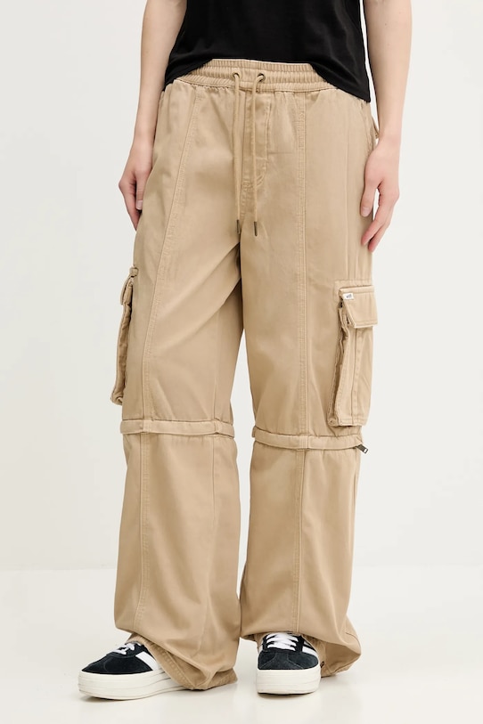 

Хлопковые брюки Guess Originals, зеленый