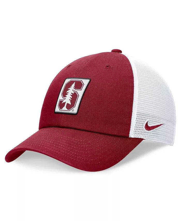 

Мужская регулируемая шляпа Cardinal/белая Stanford Cardinal Primetime Club Trucker Nike, красный