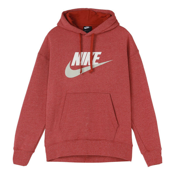 

Толстовка casual sports fleece lined stay warm pullover brick red Nike, красный