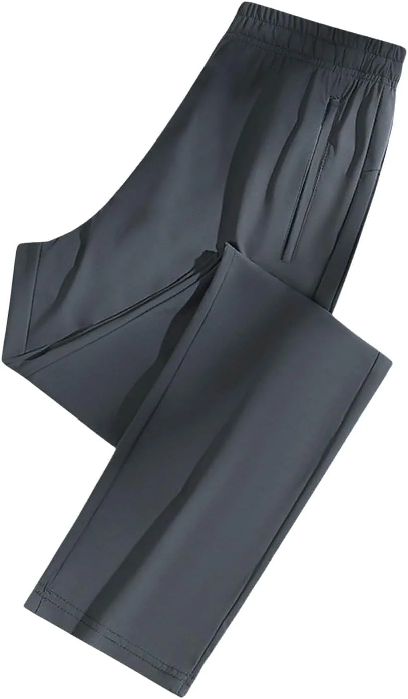 Брюки Stretch Fit для женщин - новые спортивные ультрарастяжимые дышащие повседневные широкие брюки, для старшего возраста, старше 50, Silk Ice Generic, серый