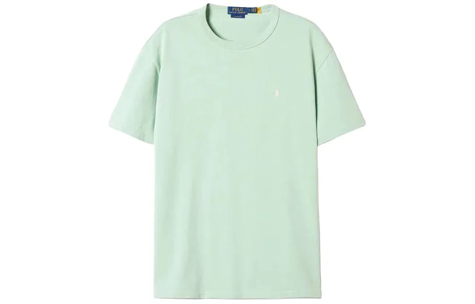 Футболка из хлопка с принтом пони Polo Polo Ralph Lauren, Mint