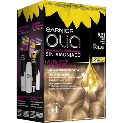 

Стойкая краска для волос Olia без аммиака с приятным запахом Garnier