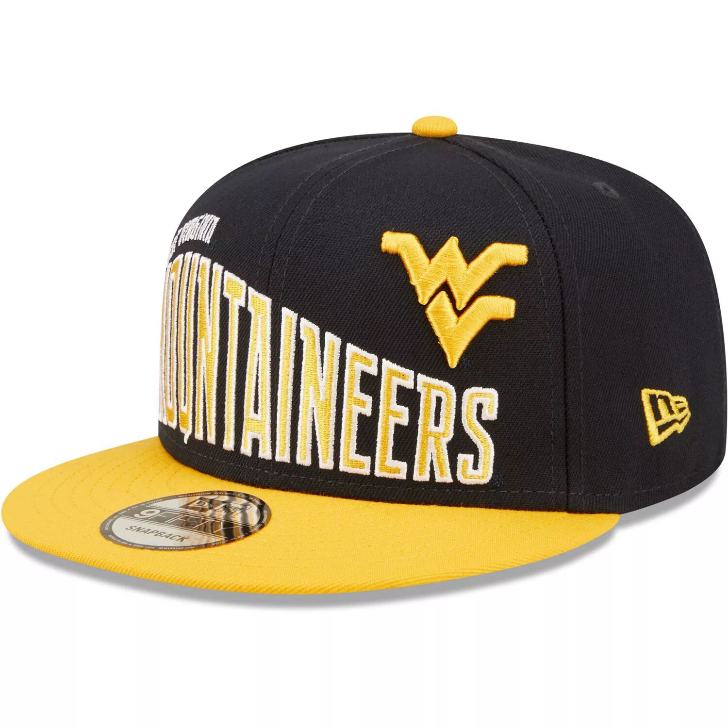 

Мужская двухцветная винтажная кепка Snapback 9FIFTY темно-синего цвета New Era West Virginia Mountaineers