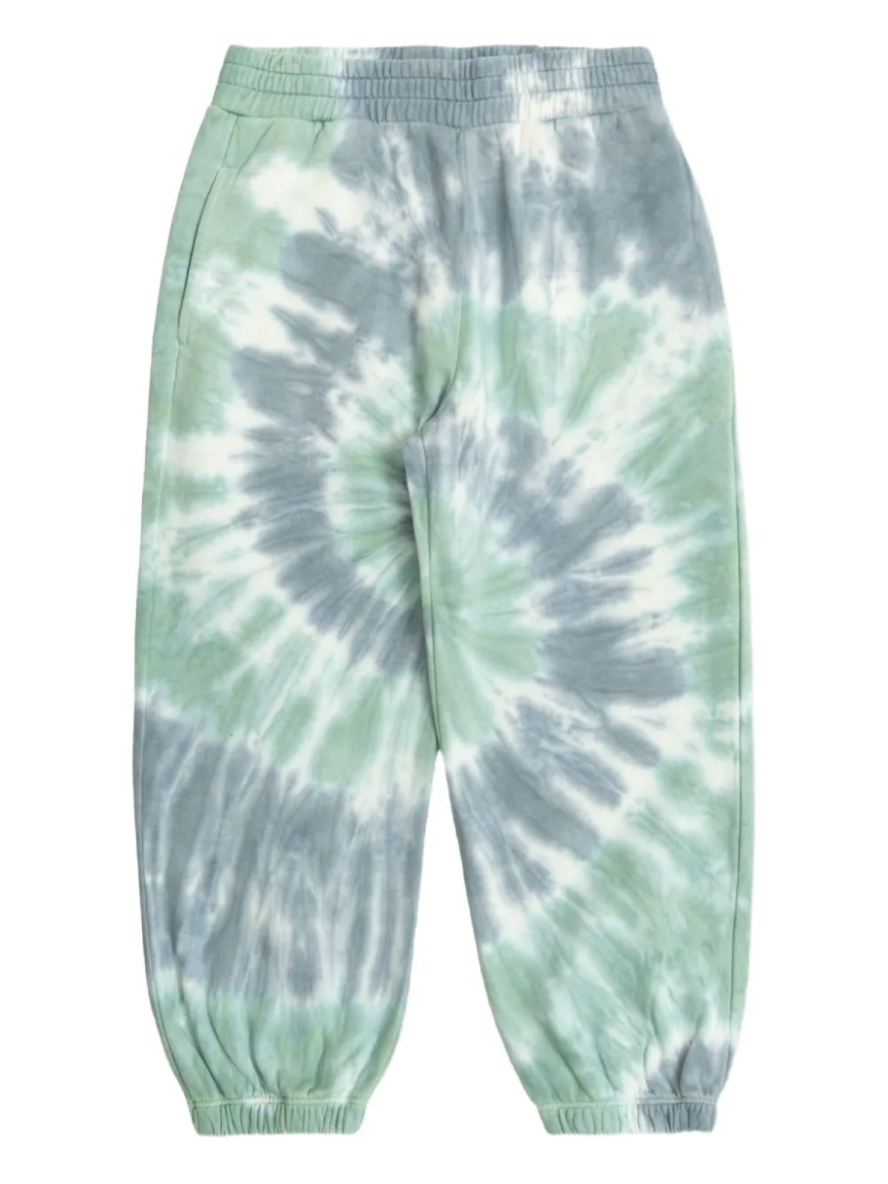 

Брюки Stella McCartney Kids с узором тай-дай, зеленый