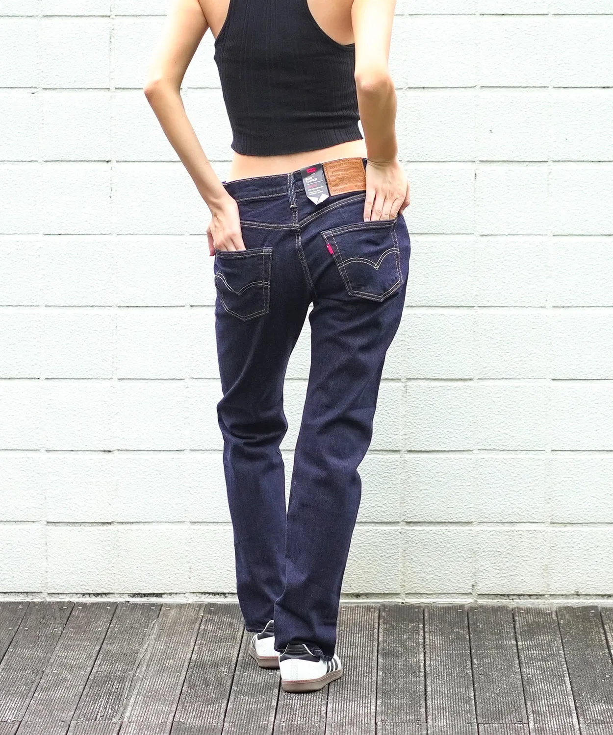 Джинсы 502 Regular Tapered Levi's одни, 1 пара, стираные — фото 4