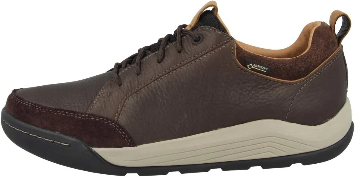 Мужские дерби Clarks Ashcombebaygtx, Brown Dark Brown Lea