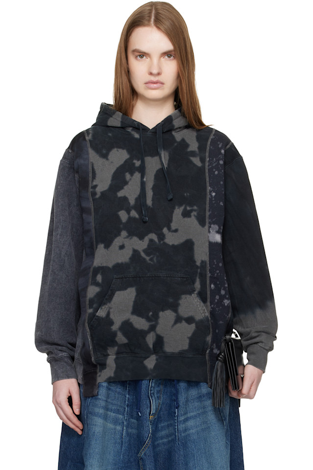 

Needles Черная толстовка с пятью кроями, выполненная в стиле "мишмаш"