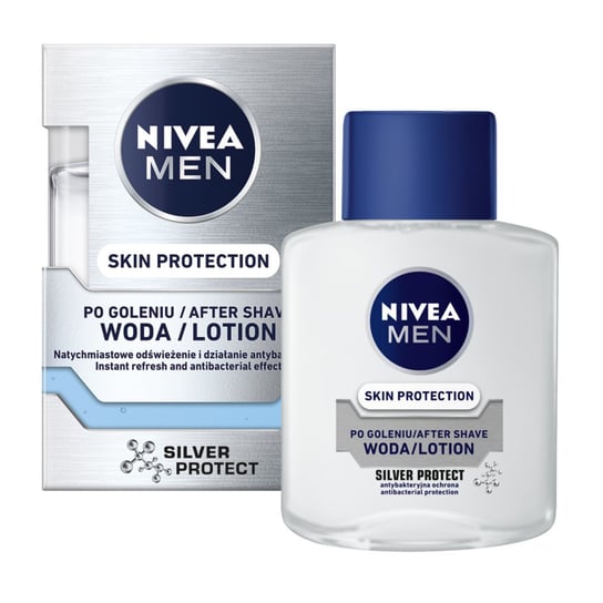 

Мужская вода Skin Protection Silver Protect 100мл Nivea