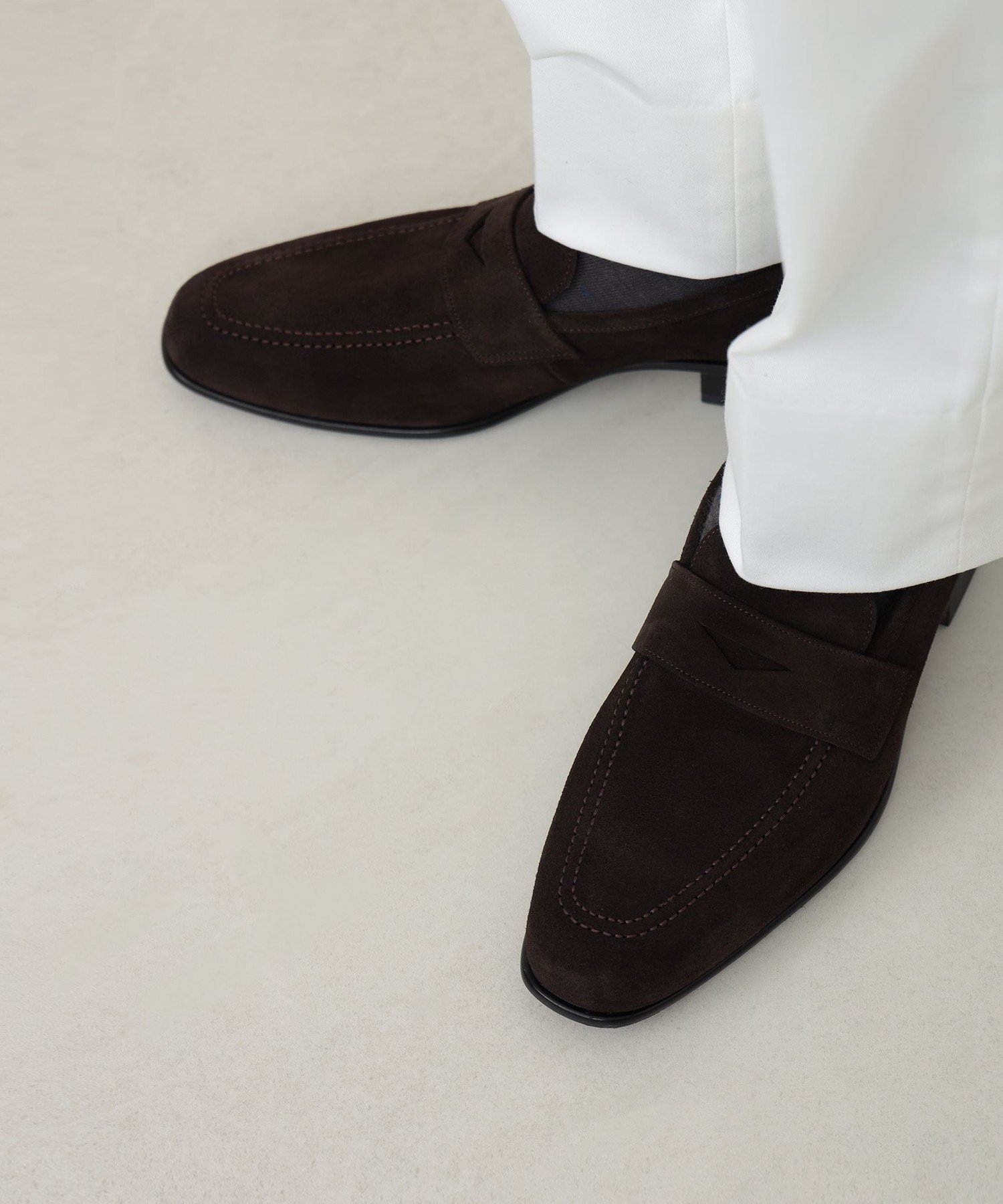 Лоферы Flex BEAMS HEART MEN, BROWN SUEDE — фото 4