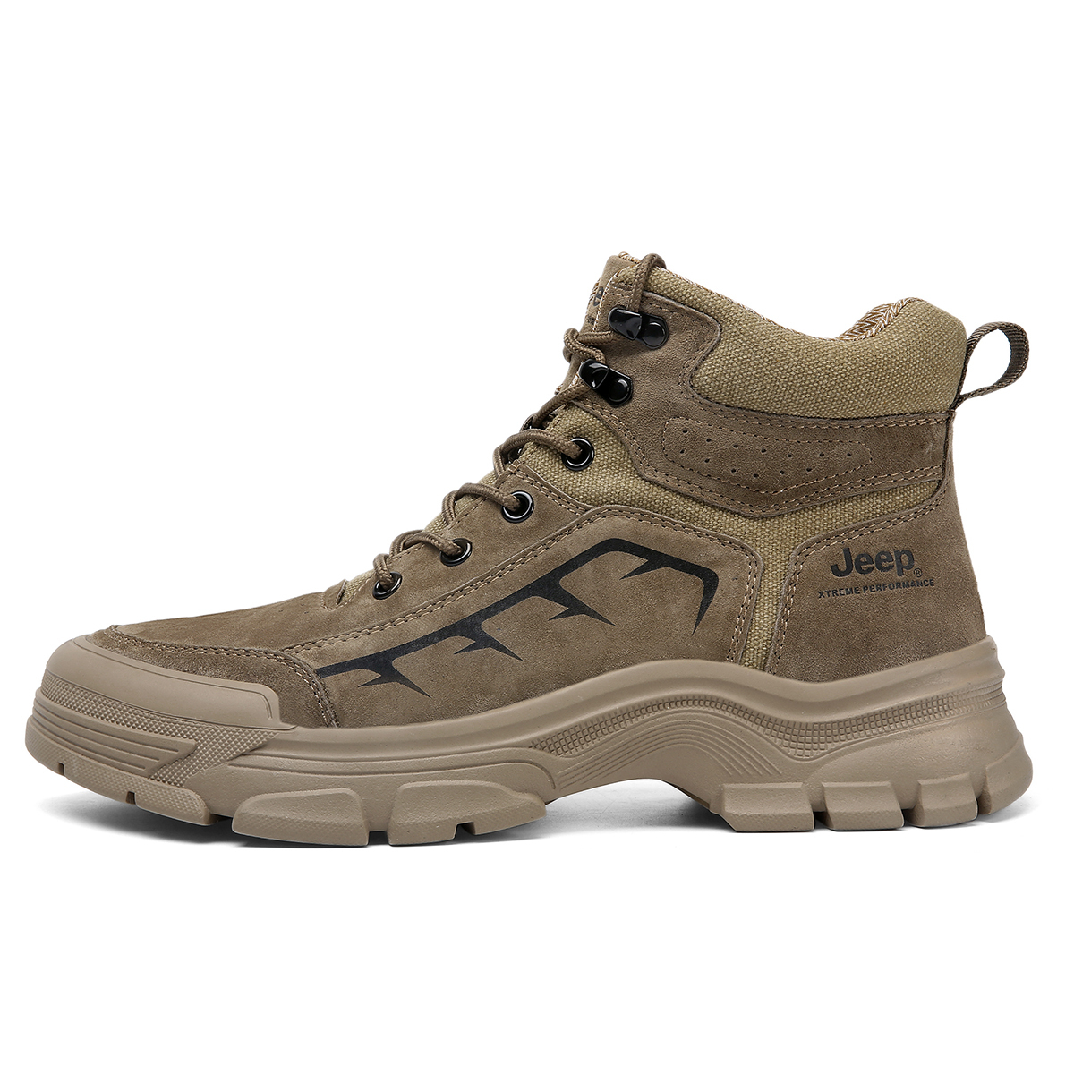 

Jeep Высокие уличные кроссовки мужские хаки, цвет Khaki