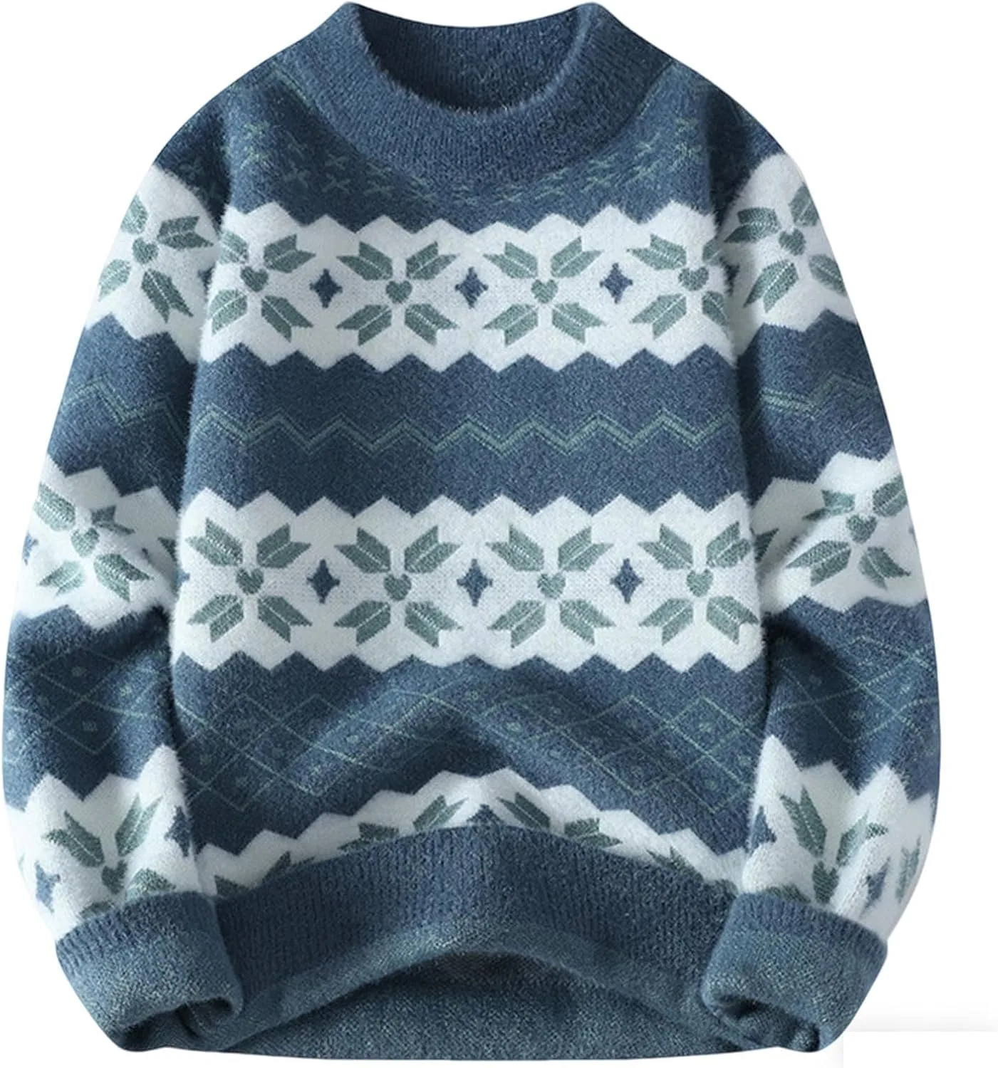 

Мужской свитер Cambkatl с принтом в винтажном стиле, удлиненный, с длинными рукавами