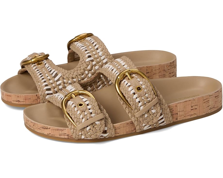 Сандалии Veronica Beard Prue Woven, цвет Beige/White Woven Leather
