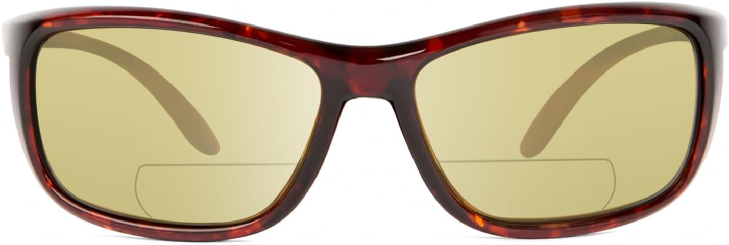 

Солнцезащитные очки Whiptail Cat Eye с поляризованными линзами и бифокальными линзами, для мужчин и женщин, модные, прочные, стильные, современные, спортивные Reptile, Gloss Tortoise Havana/Sunflower Yellow