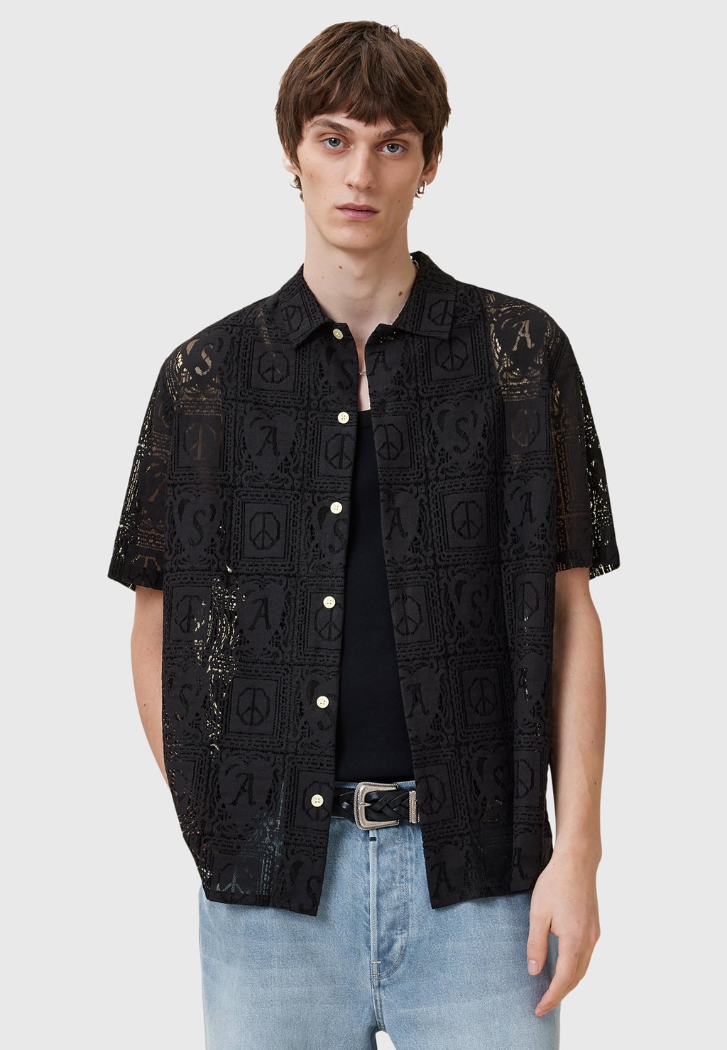 

Рубашка AllSaints, черный