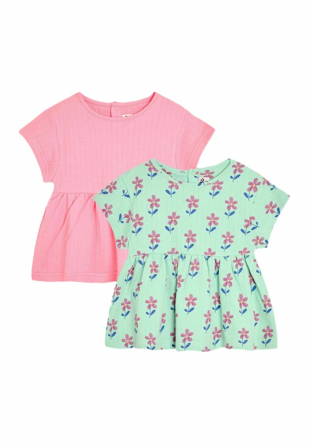 

Футболка с принтом REGULAR FIT-DROP SHOULDER 2 PACK JoJo Maman Bébé, зеленый