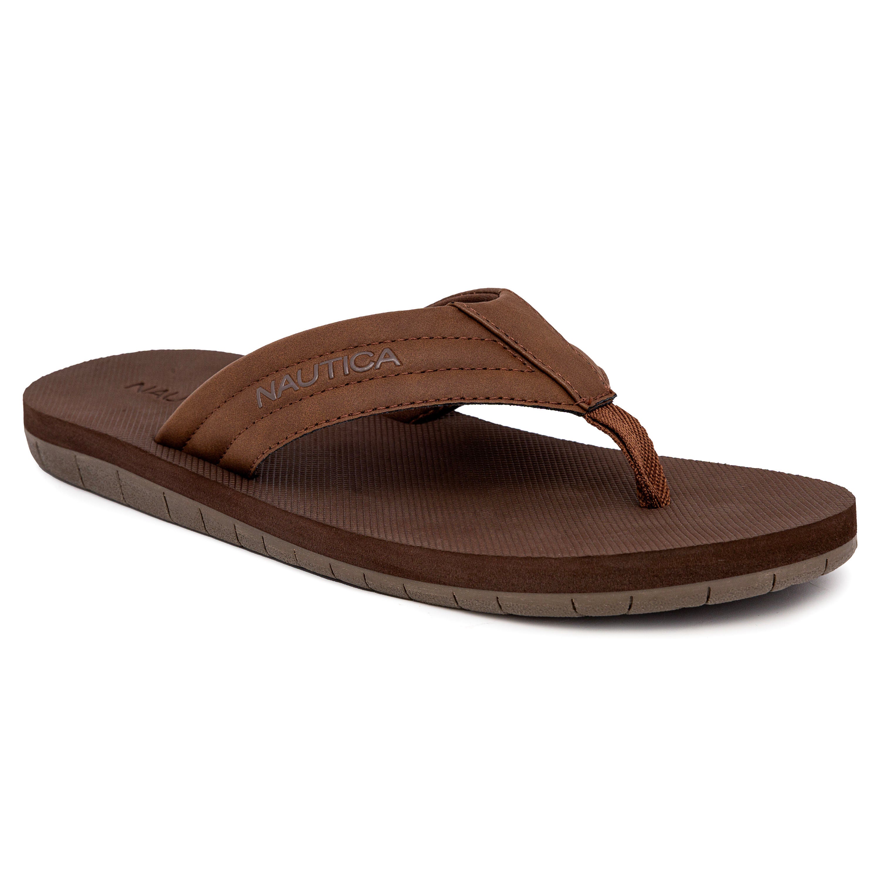 

Вьетнамки с логотипом Nautica, цвет coconut hol cut up