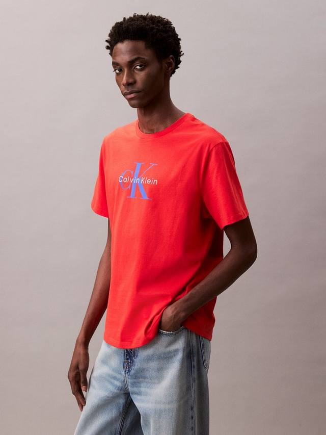 

Футболка Hero MonoLogo с коротким рукавом из хлопка Calvin Klein, Red Alert