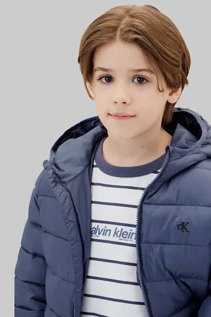 Куртка детская стеганая Calvin Klein Jeans, фиолетовый — фото 4