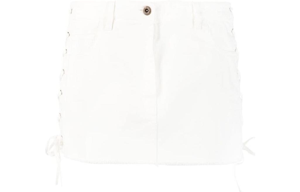 

Юбка джинсовая женская белая Miu Miu