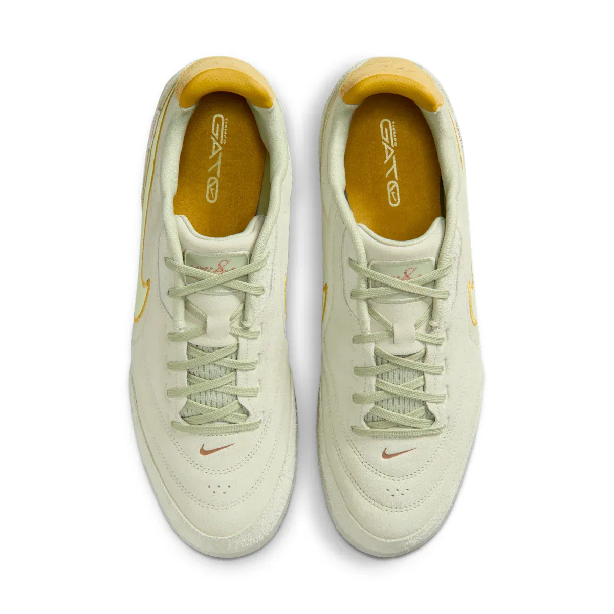 Мужские низкие футбольные бутсы Tiempo Streetgato LE для игры в помещении/на корте Nike, зеленый — фото 4