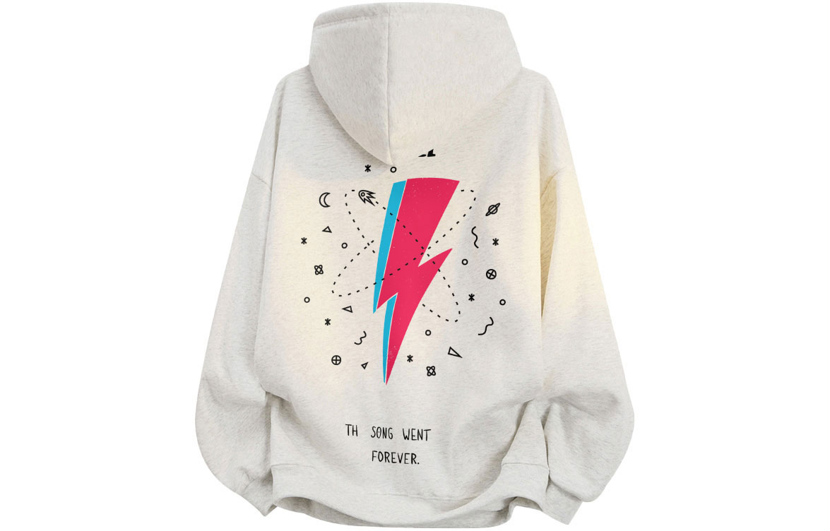 

Толстовка Unisex Hooded Moderate Heavyweight ZIAREL, белый heather серый