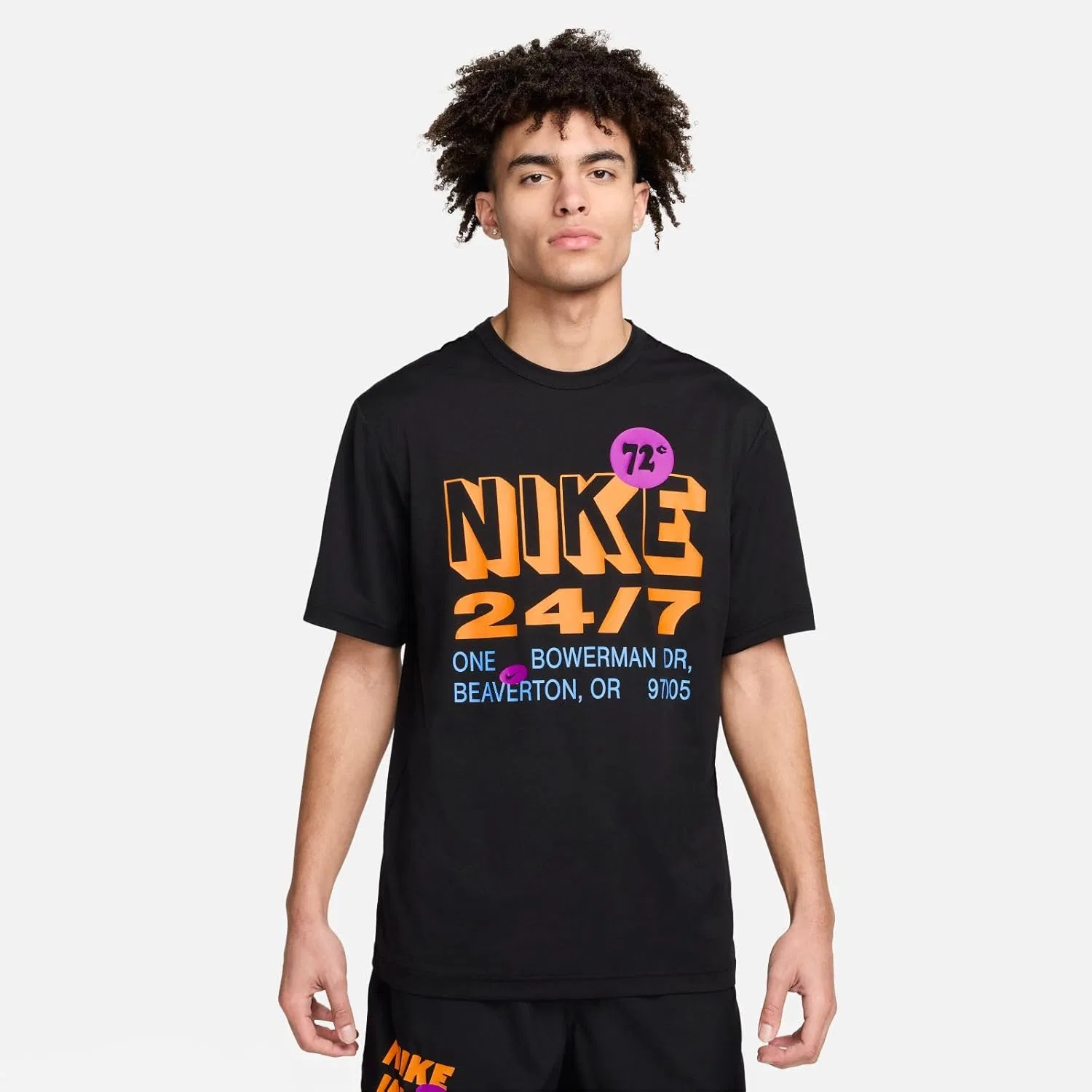 Футболка Nike Dri-FIT UV Hyverse, черный — фото 2