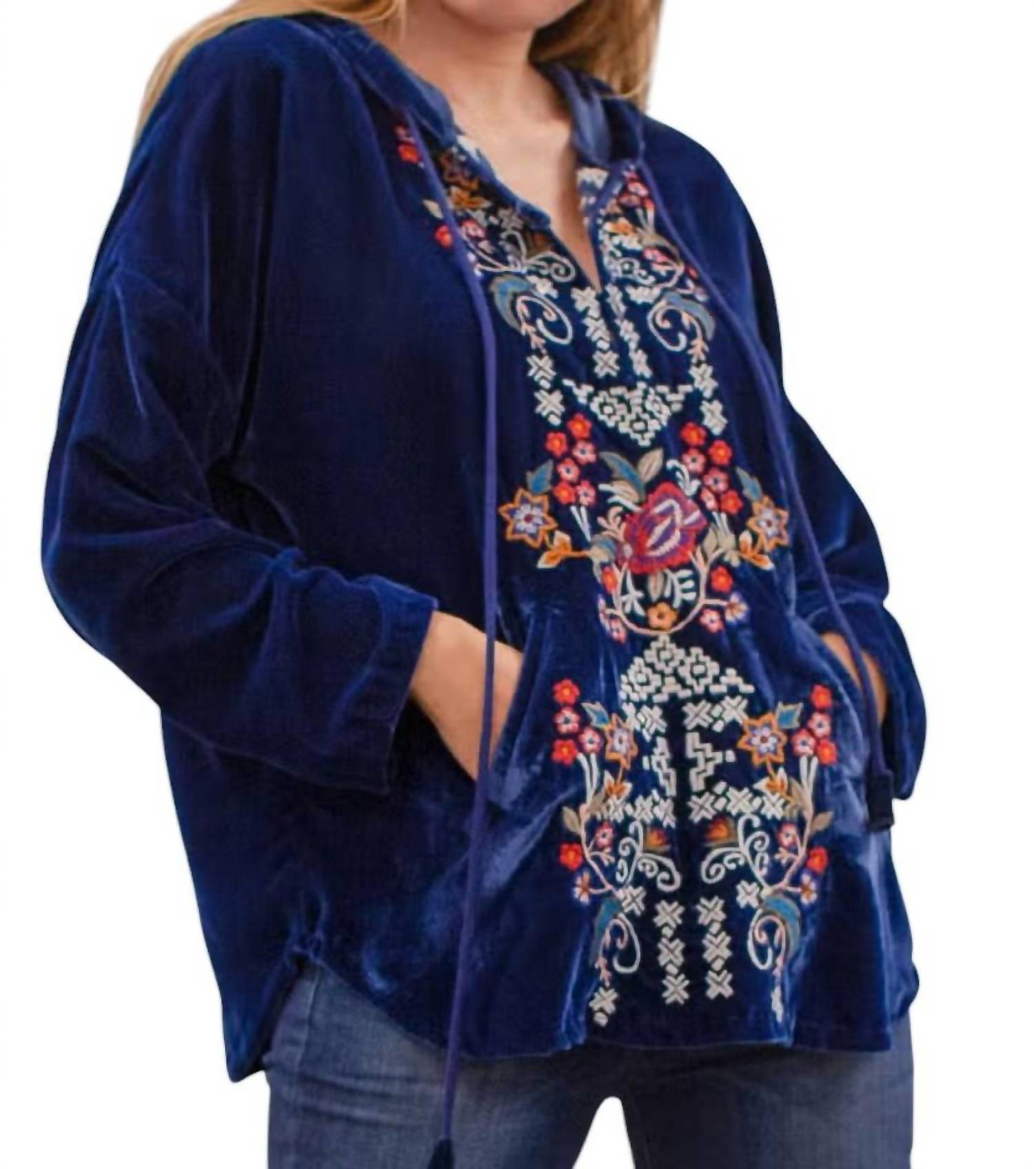 

Толстовка Freja с капюшоном цвета Washed Blue Kyla Seo