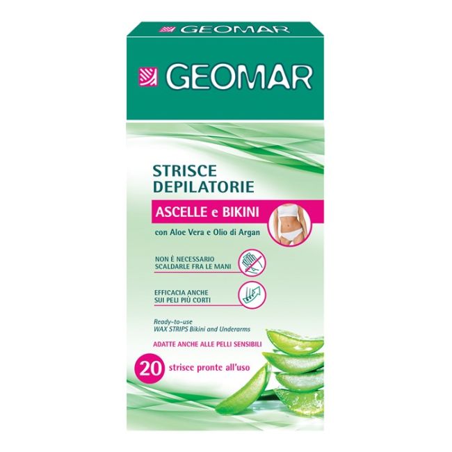 

Полоски для депиляции зоны бикини и подмышек Geomar bikini & underarms (20 шт.)
