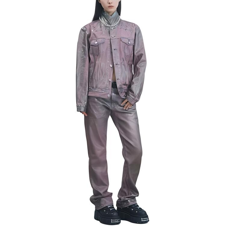 GOOD BAI Collaboration куртка унисекс персиково-розовый Levis, цвет Peach Pink — фото 3