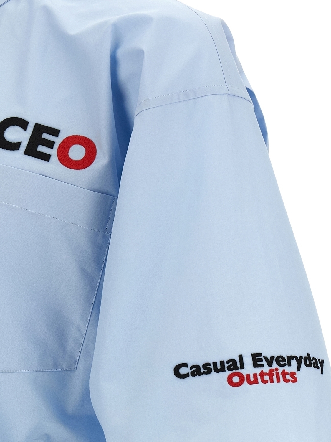 Рубашка «CEO Uniform Logo» BALENCIAGA, светло-голубой — фото 4