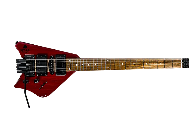 

Электрогитара Spade Red Clear With Floating Tremolo HSH Pickups Coil Split & Stiletto Case