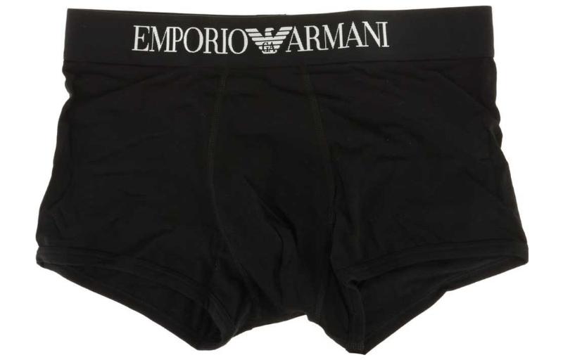 Боксеры с логотипом на поясе EMPORIO ARMANI, черный — фото 3