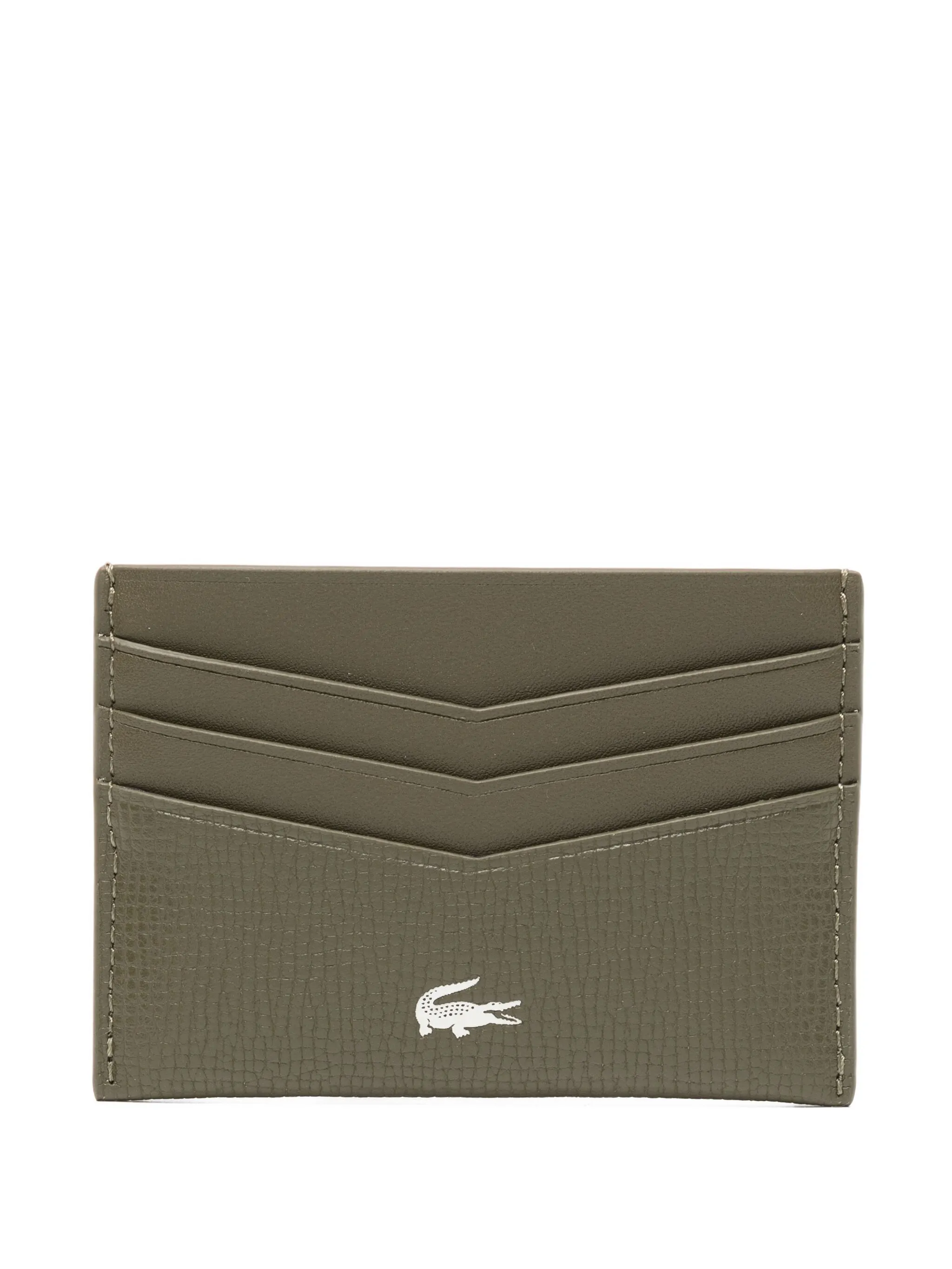

Кожаный картхолдер Lacoste, зеленый