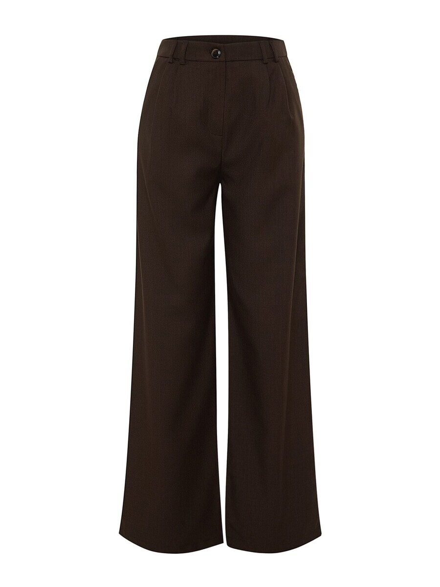 

Брюки Trendyol Wide leg Pleat-Front Pants, цвет Chocolate