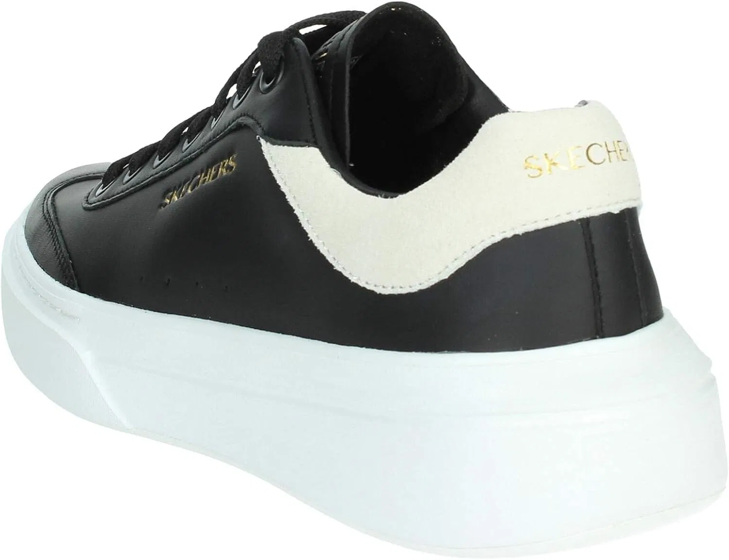 Женские классические кроссовки Skechers Cordova Best Behavior, Black Duraleather Suede White Tr — фото 2