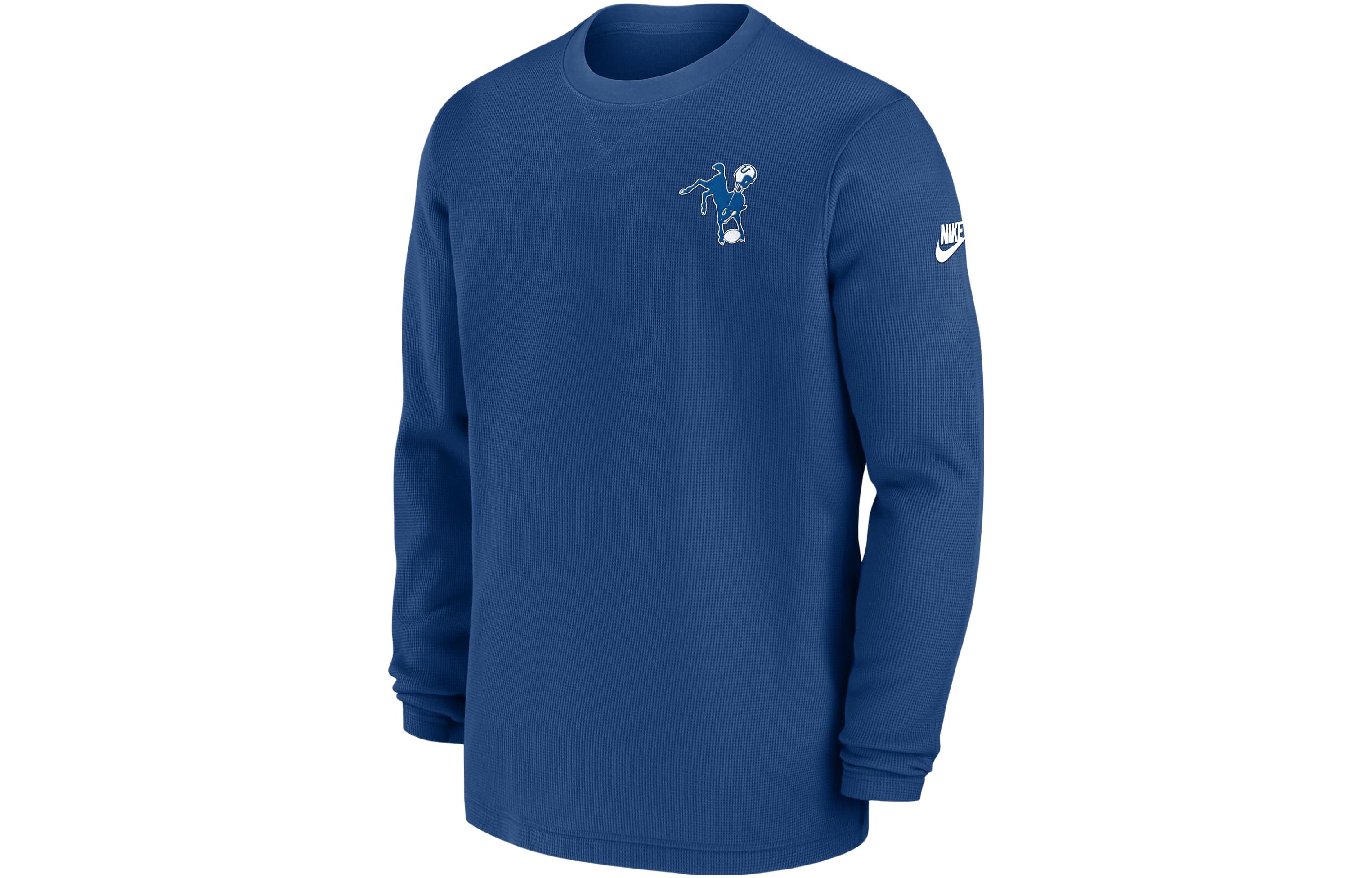 

Футболка с длинным рукавом Indianapolis Colts Alt Legend Small Logo мужская Dri FIT NFL Nike, синяя