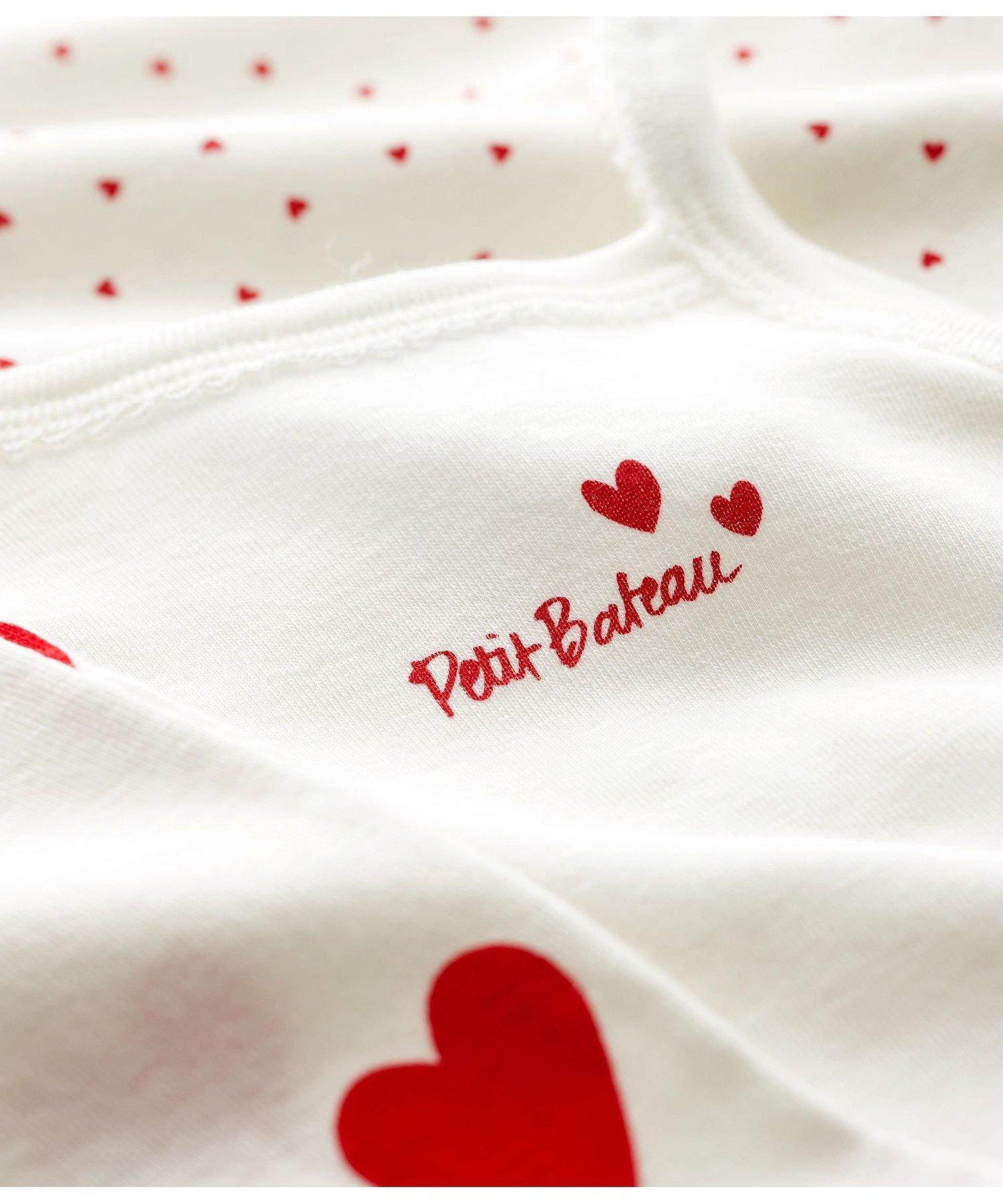 Комплект из 3 боди с принтом в виде сердечек PETIT BATEAU, Color 1 — фото 3
