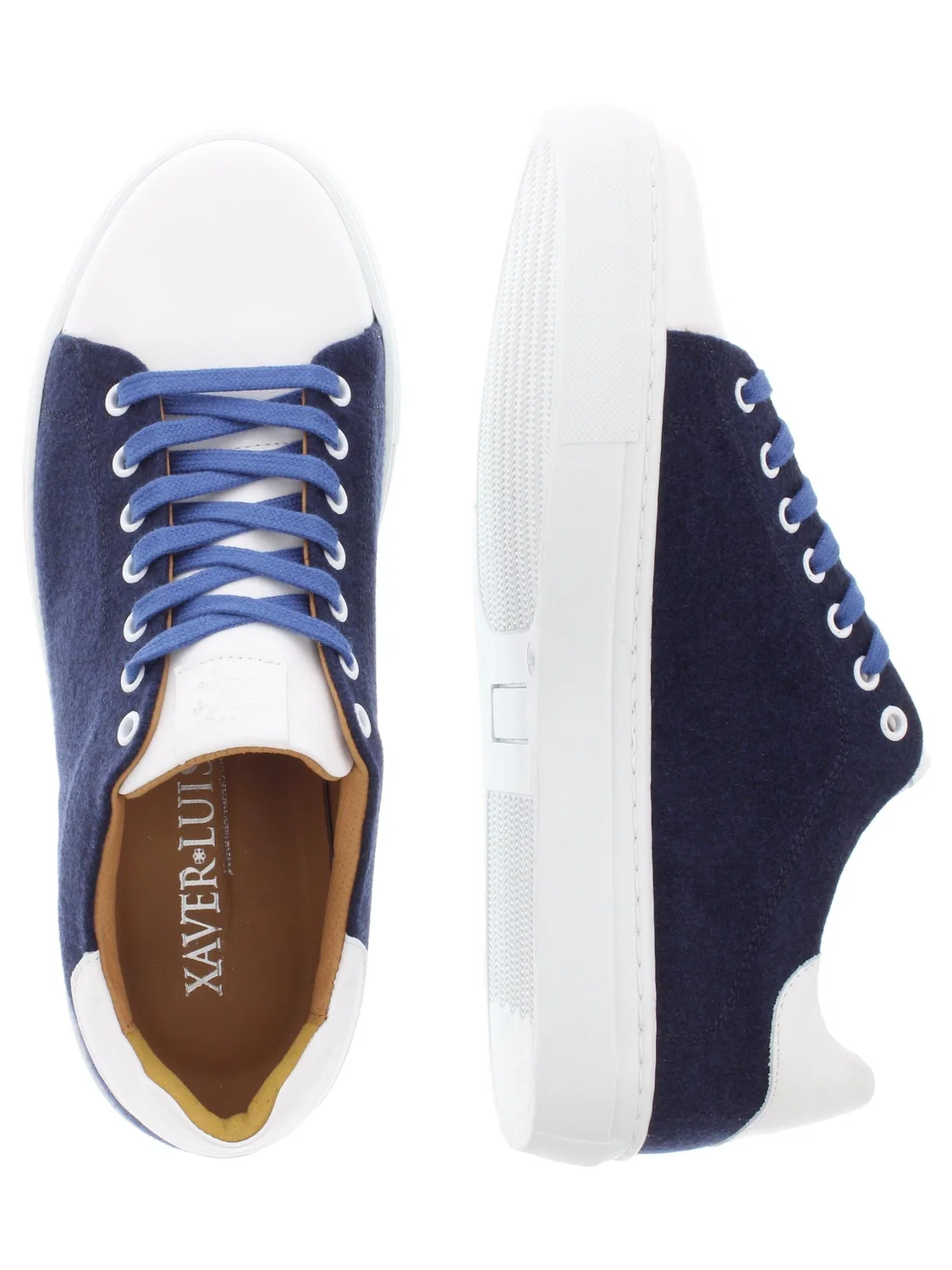 Кроссовки 'MORITZ - Sneaker aus Merinoloden und Nappa-Leder' Xaver Luis Schuhmanufaktur, Dark Blue — фото 3