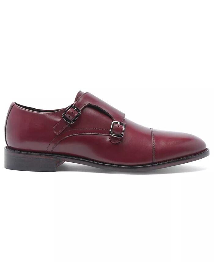 Мужские туфли Roosevelt II Double Monk Strap Goodyear Welt Anthony Veer, красный — фото 2