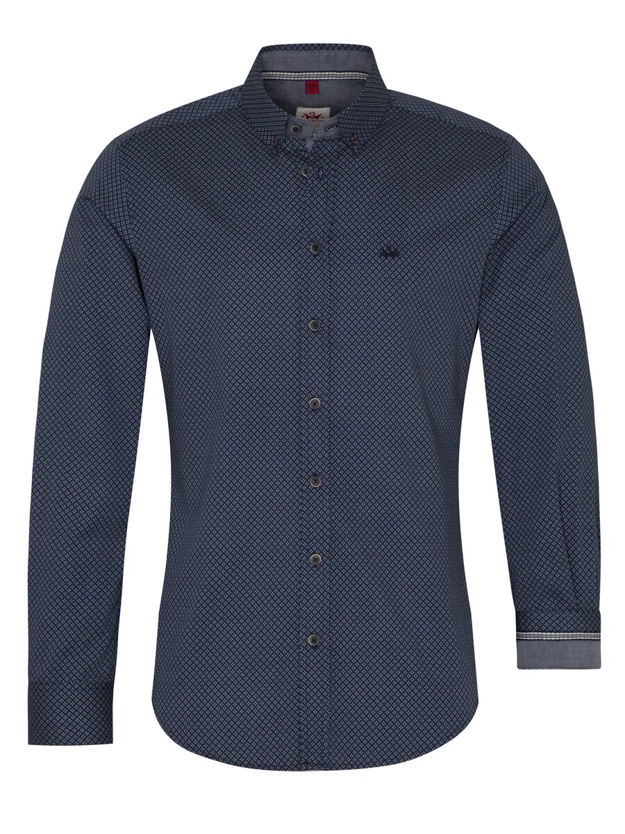 

Облегающая традиционная рубашка на пуговицах SPIETH & WENSKY Darios, темно-синий