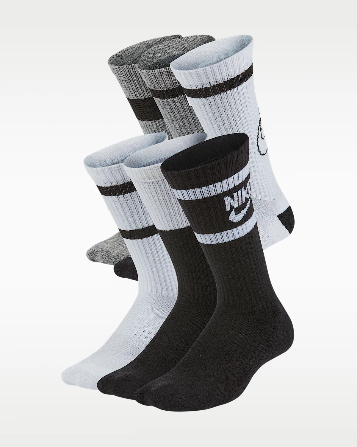 Детские носки Nike Everyday хлопковые с начёсом (6 пар), Multi-Color